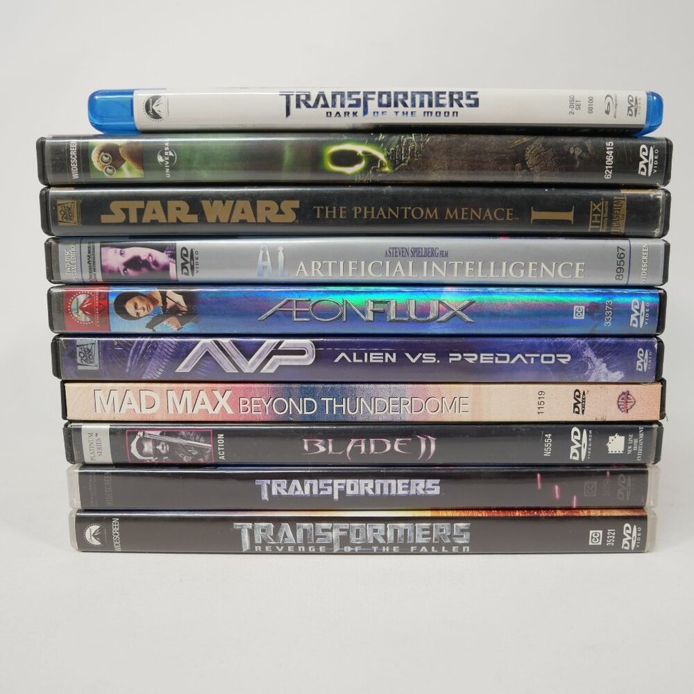 Sci-Fi Movie Lot Of 10 DVD/Blu-Ray Bundle TESTED